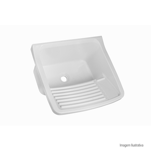 Tanque de pvc 55x47x31cm 34lts branco - astra