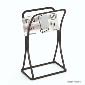 Porta toalha de bancada black - arthi