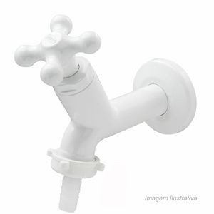 Torneira para tanque 10 cm branco porto belo durin /ref:1077.