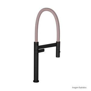 Torneira para cozinha colore de mesa black matte/fendi deca /ref:1189.bl.mt.fd.