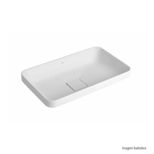 Cuba sobrepor retangular 50cm branco deca /ref:l.23050.17.
