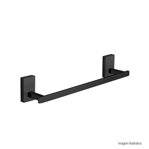 Porta toalha rosto 30cm havel black dax /ref:dax-2051-hv-bl.