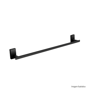 Porta toalha linear 60cm havel black dax /ref:dax-2040-hv-bl.