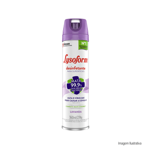 Desinfetante aerosol lavanda 360ml lysoform /ref:11.600.259.