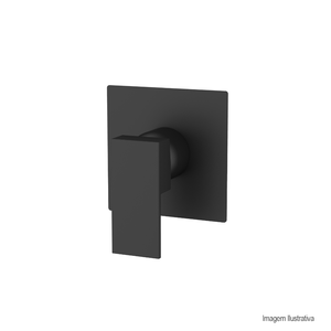 Acabamento monocomando para chuveiro havel para base deca black dax /ref:dax-4994-hv-bl.