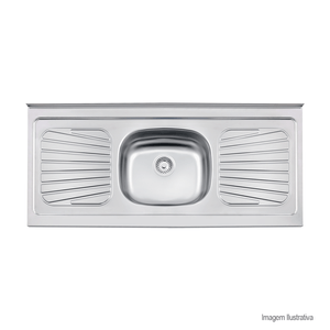 Pia de apoio inox new raggi 120x52 tramontina /ref:93041/527.