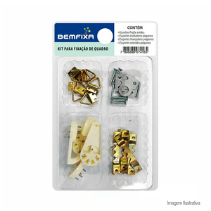 Kit para fixação de quadros - bemfixa