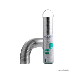 Tubo flextic 100x370mm 1,5mts alúminio - westaflex
