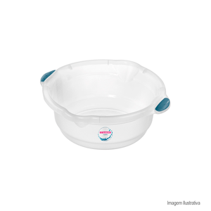Bacia plástica hydrus 8,6l transparente sanremo /ref:210.