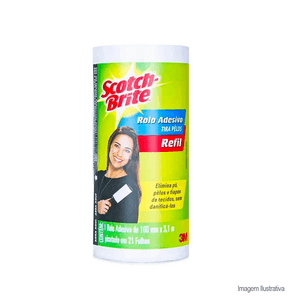 Refil para tirar pelo adesivo scotch-brite 3m /ref:hb004337398.