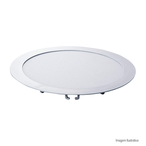 Painel de led embutir redondo pop 18w 6500k branco - avant