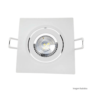 Spot de embutir quadrado supimpa 7w 4000k neutra - avant
