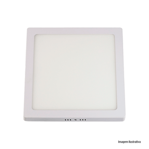 Painel led home quadrado sobrepor 12w branco 6500k  llum /ref:rl29126bc.
