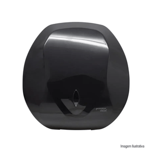 Dispenser porta papel higiênico rolão velox preto premisse /ref:340211-2.