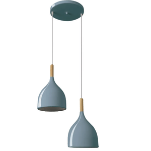Pendente aquarela gota 2 lampadas azul llum /ref:aqg2x1725pdaz.