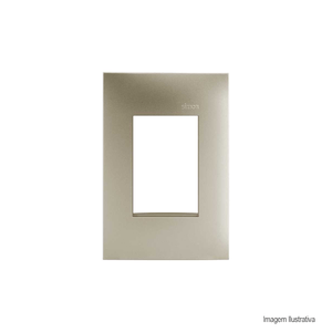 Placa 4x2 - 3 postos champagne simon 35 /ref:35613-33.