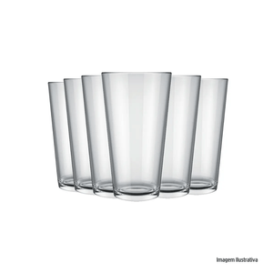 Conjunto de copo nadir cairo long 350ml com 6 nadir figueiredo /ref:43433.