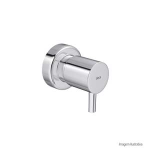 Acabamento para registro link de gaveta até 1" e pressão de 1/2" e 3/4" cromado - deca