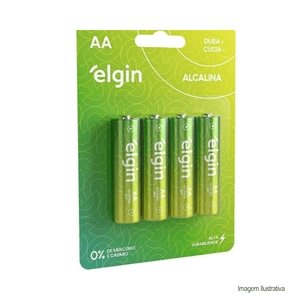 Pilha Alcalina Pequena Blister C/4UN. - Elgin
