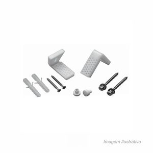 Conjunto para fixação tipo suporte em l aço inox fixações 3x1cm multimarcas /ref 3009750010100