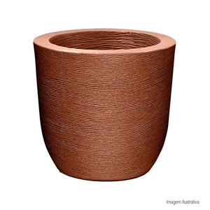 Vaso grafiato redondo n40 ferrugem nutriplan /ref:7300140-11.
