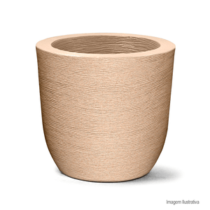 Vaso grafiato redondo n40 areia nutriplan /ref: 7300140-19.