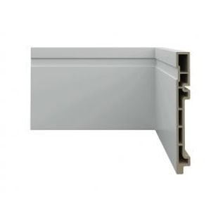 Rodapé frisado smart 150x18mm 2,4 mts branco - ecovale