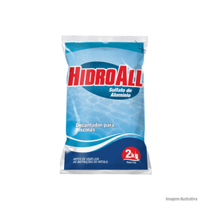 Clarificante sulfato de alumínio 2kg hidroall / ref.1240pcor-f