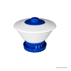 Flutuador clorador margarida azul hidroall - ref.7002pflt
