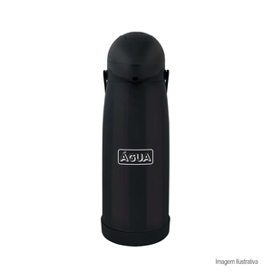 Garrafa térmica pressão nobile preta água 1,9l mor /ref: 25101364.