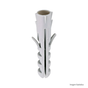 Bucha de nylon com anel de 8mm com 10 unidades - bemfixa
