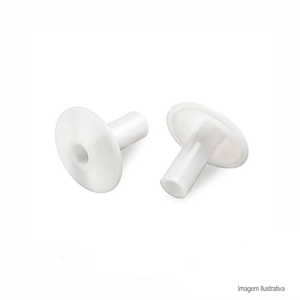 Bucha passa-fio branca 7mm com 2 unidades - bemfixa