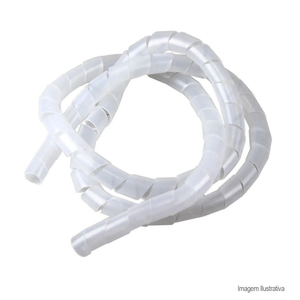 Organizador de fios e cabos de 20mm com 1,5mts natural - bemfixa