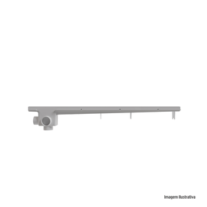 Ralo linear vazado 70cm branco astra /ref:rl70gv*br.