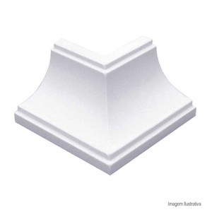 Canto pvc externo para moldura gelo - plasflex