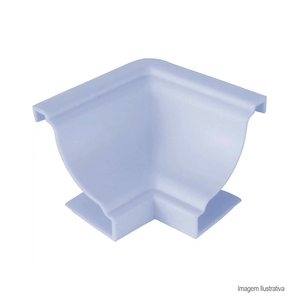 Canto de pvc interno para moldura gelo - plasflex