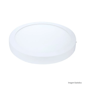 Painel de led pop redondo sobrepor 18w branco 6500k - avant
