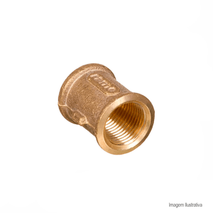 Luva de cobre latão 28mm - universo conexões