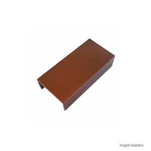Perfil de alumínio luxor brown gold acetinado 20x10mm com 3mts - viscardi