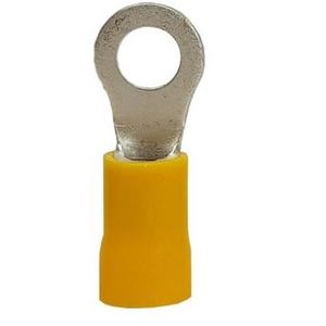 Terminal pré-isolado tipo olhal tp-6-4 6mm amarelo - intelli