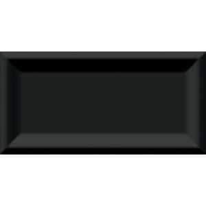 Revestimento acetinado mondrian black mt 7,7x15,4cm - roca