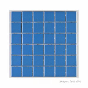 Pastilha de porcelana siriba b7079 brilhante 5x5cm azul - atlas