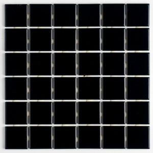 Pastilha de porcelana b2105 brilhante 5x5cm preto - atlas