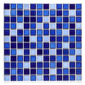 Pastilha de porcelana blend me14860 esmaltada 2,5x2,5cm azul - atlas