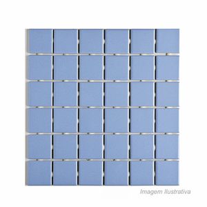 Pastilha de porcelana tinharé b7340 brilhante 5x5cm azul - atlas