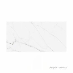 Porcelanato retificado calacata hd acetinado 59x118cm white - portinari