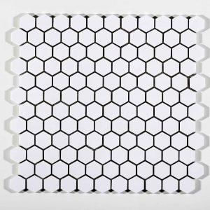 Pastilha hexagonal artico m6249 acetinado 2,65x2,65cm branco - atlas