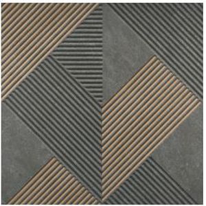 Porcelanato retificado mote etina decor 60x60cm bk matte - portinari