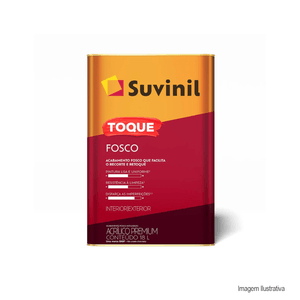 Tinta acrilico toque fosco 18 lt branco suvinil /ref:50.841.810.