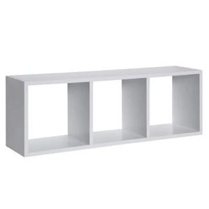 Nicho mdp triplo 24,5x71cm me leve branco prat-k / ref.10280.580